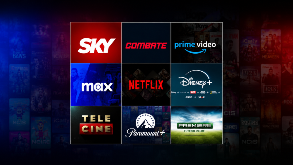 IPTV canais SKY Combate Netflix Disney streaming completo